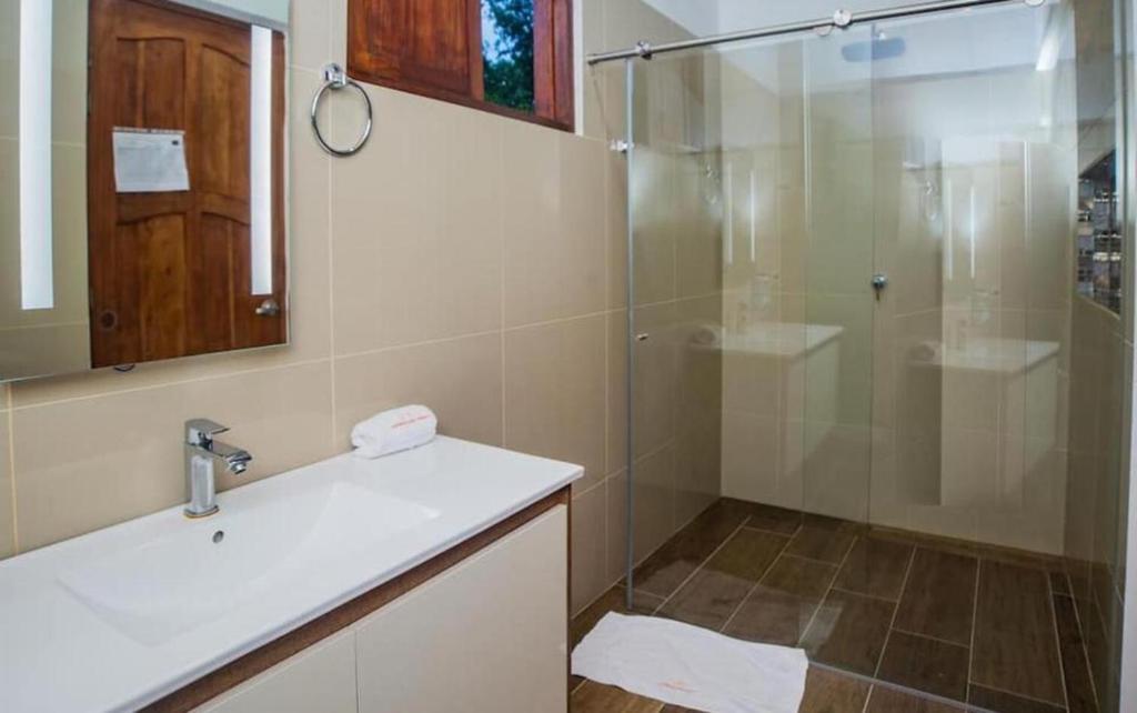 Koupelna v ubytování Hotel San Sebastian del Tonusco