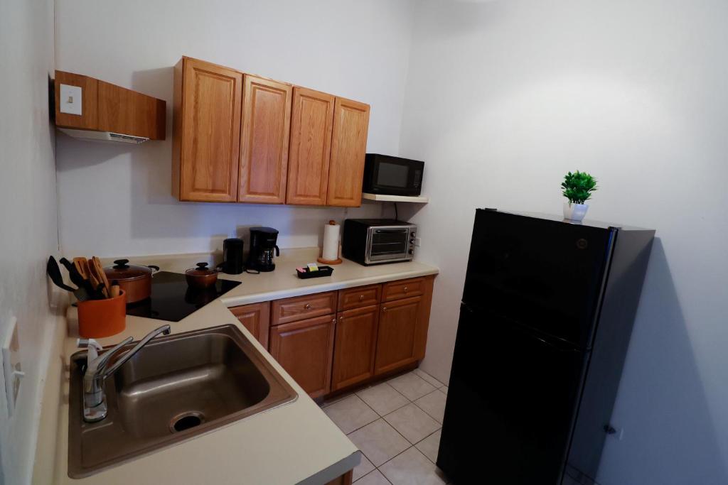 Kuchyň nebo kuchyňský kout v ubytování C&D Residential Penthouse