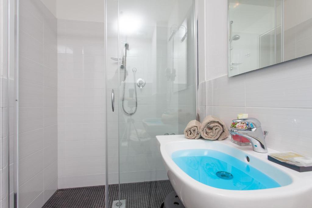 Koupelna v ubytování Hotel Star