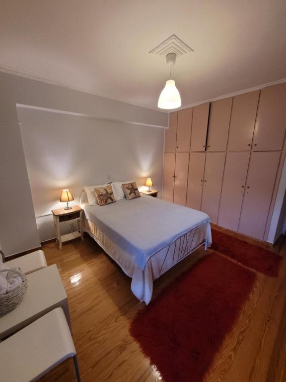 Posteľ alebo postele v izbe v ubytovaní Lefkada Center Apartments