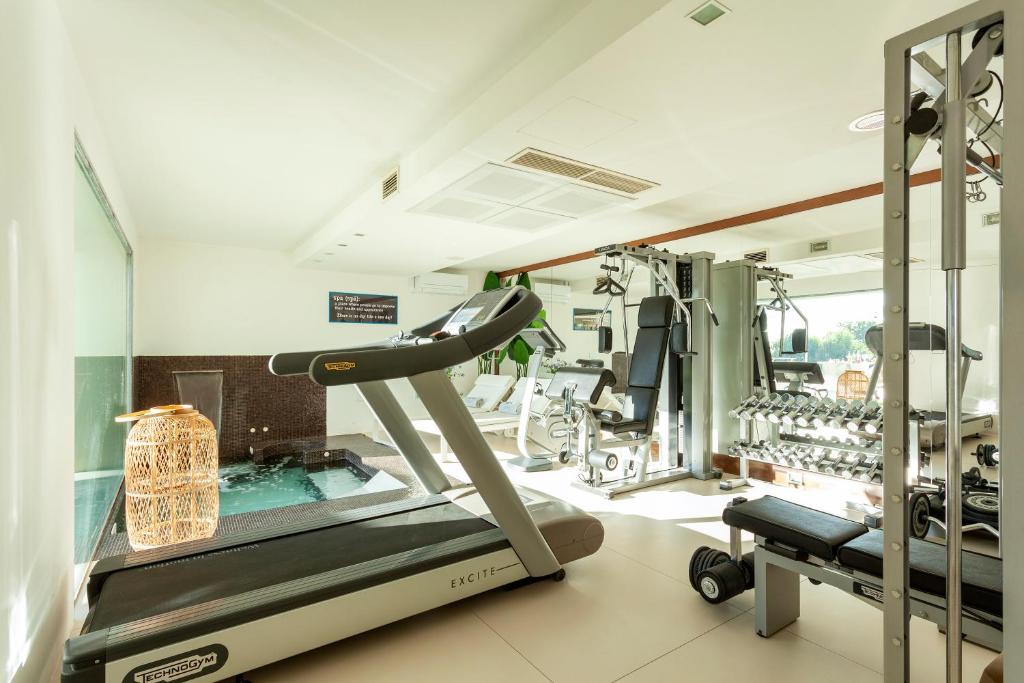 Posilňovňa alebo fitness centrum v ubytovaní Villa Belvedere
