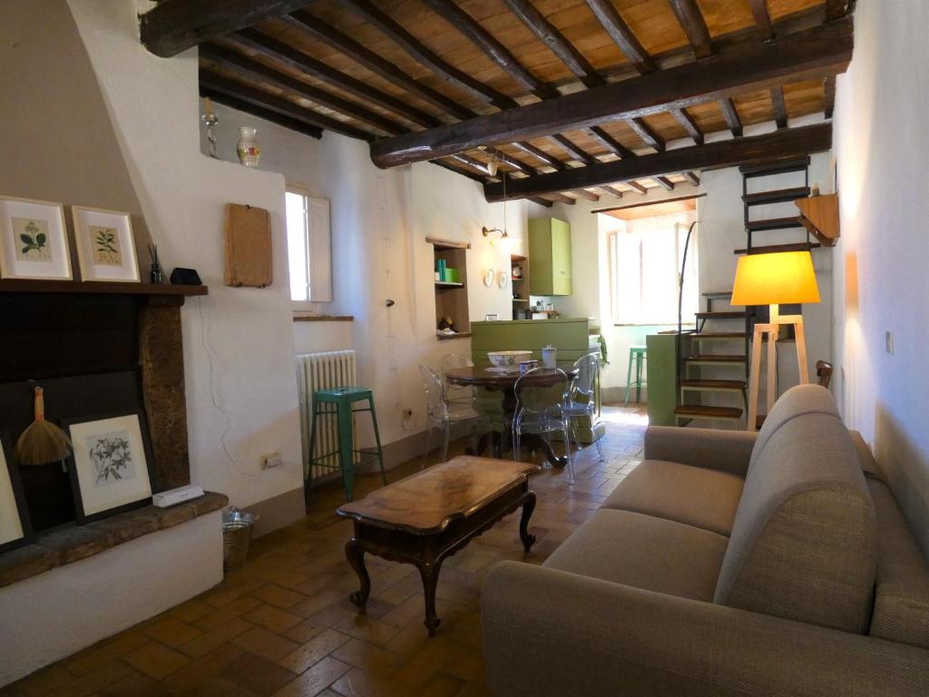 Posezení v ubytování Scappo in Umbria, L'affaccio