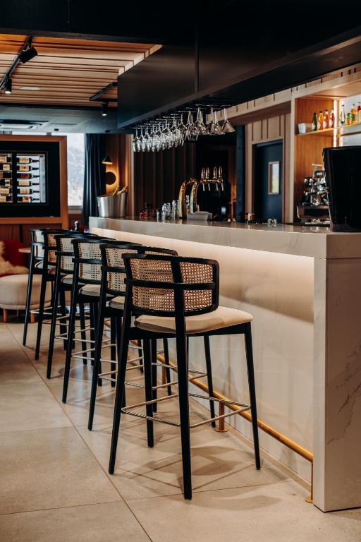 Lounge nebo bar v ubytování Gîte Tribü