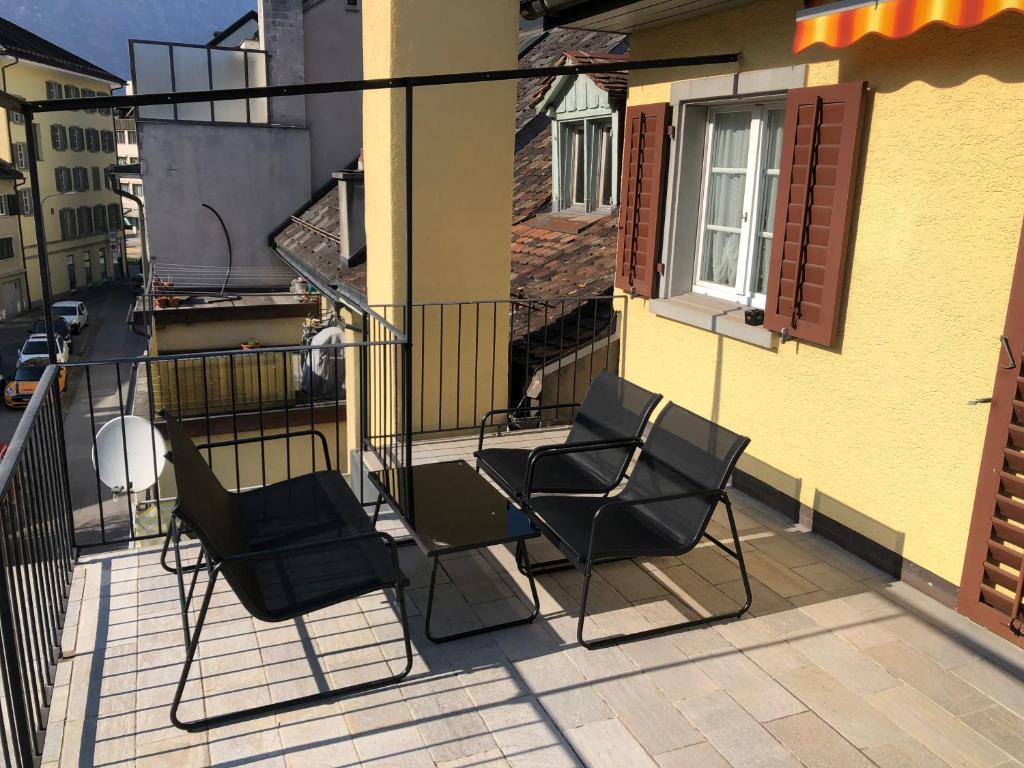 Balkón nebo terasa v ubytování Hotel Freihof