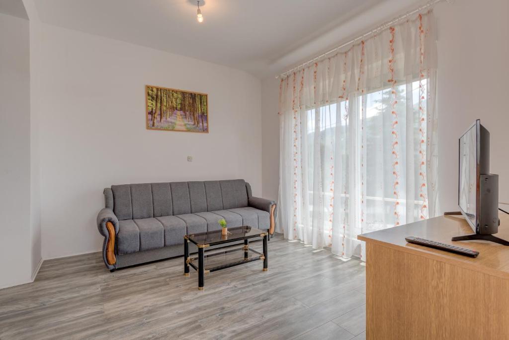 Televízia a/alebo spoločenská miestnosť v ubytovaní Villa Smajo