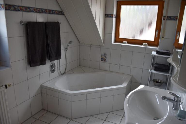 Koupelna v ubytování Ferienwohnung Lechleiter