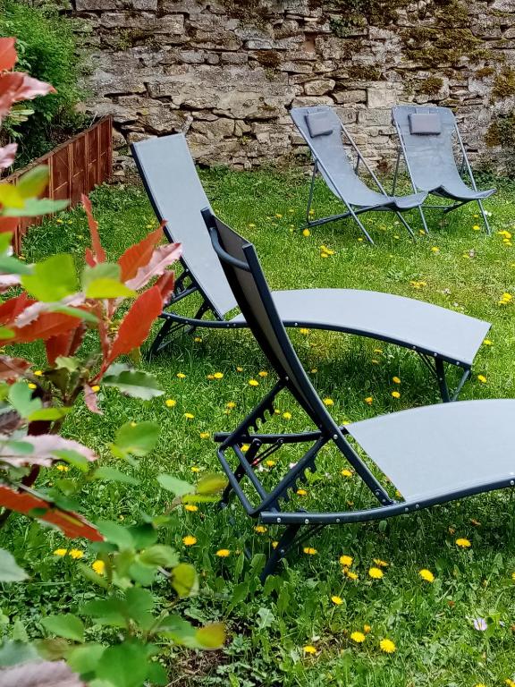 Zahrada ubytování GITE LES 27 ROSES ET PLUS