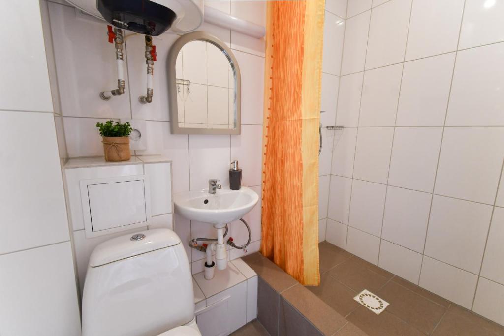 Koupelna v ubytování Hostel Nele