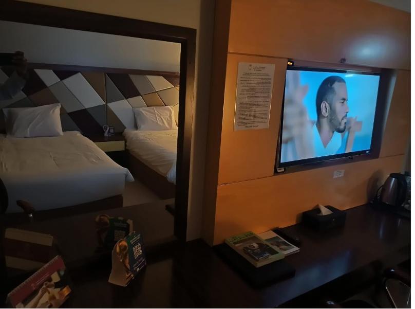 TV o dispositivi per l'intrattenimento presso Doha Dynasty Hotel
