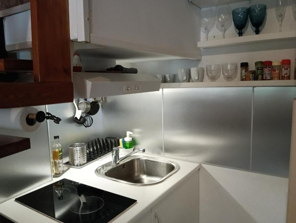 Kuchyň nebo kuchyňský kout v ubytování El Pozo-Villalobos Suite