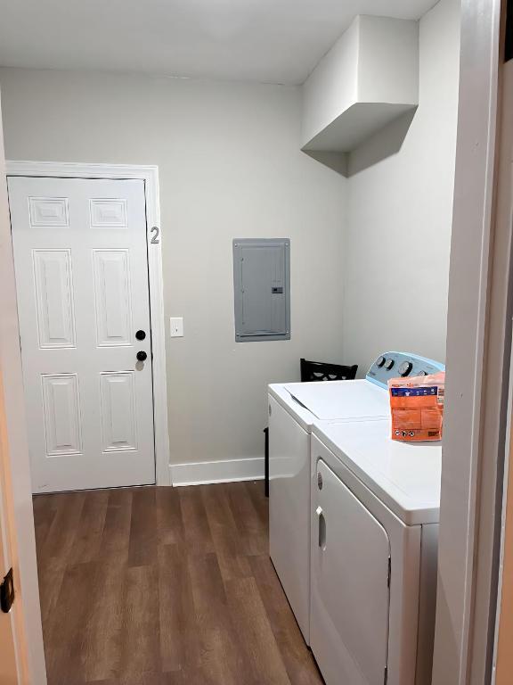 Kuchyň nebo kuchyňský kout v ubytování Ideal Location Spacious