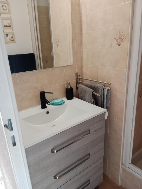 Koupelna v ubytování Superbe appartement avec vue sur la mer et port