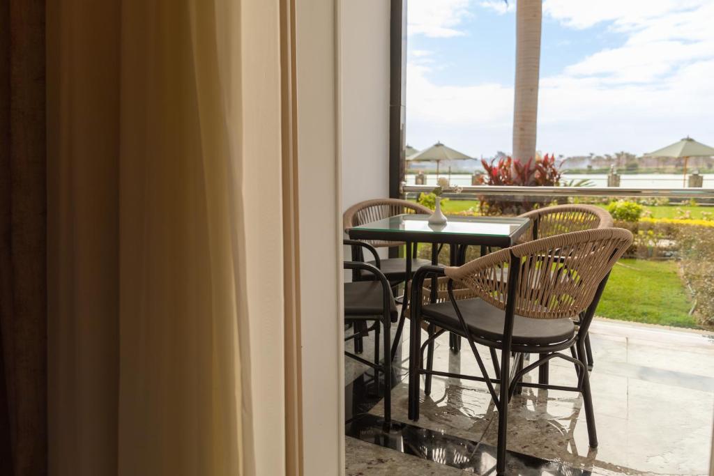 Balkón nebo terasa v ubytování Nile Club hotel