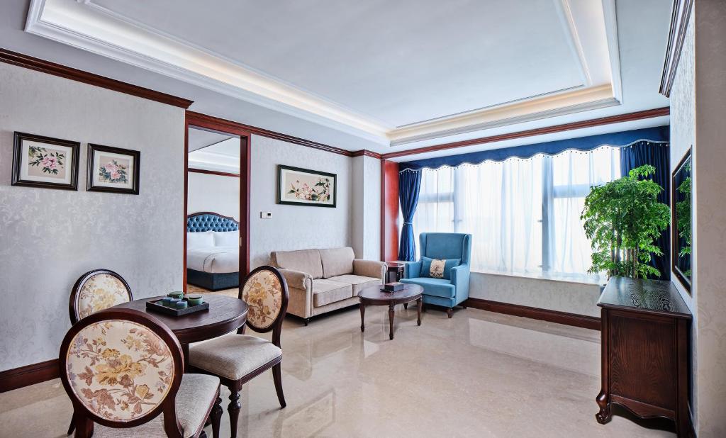 Posezení v ubytování Guangming CIMC Executive Hotel Shenzhen