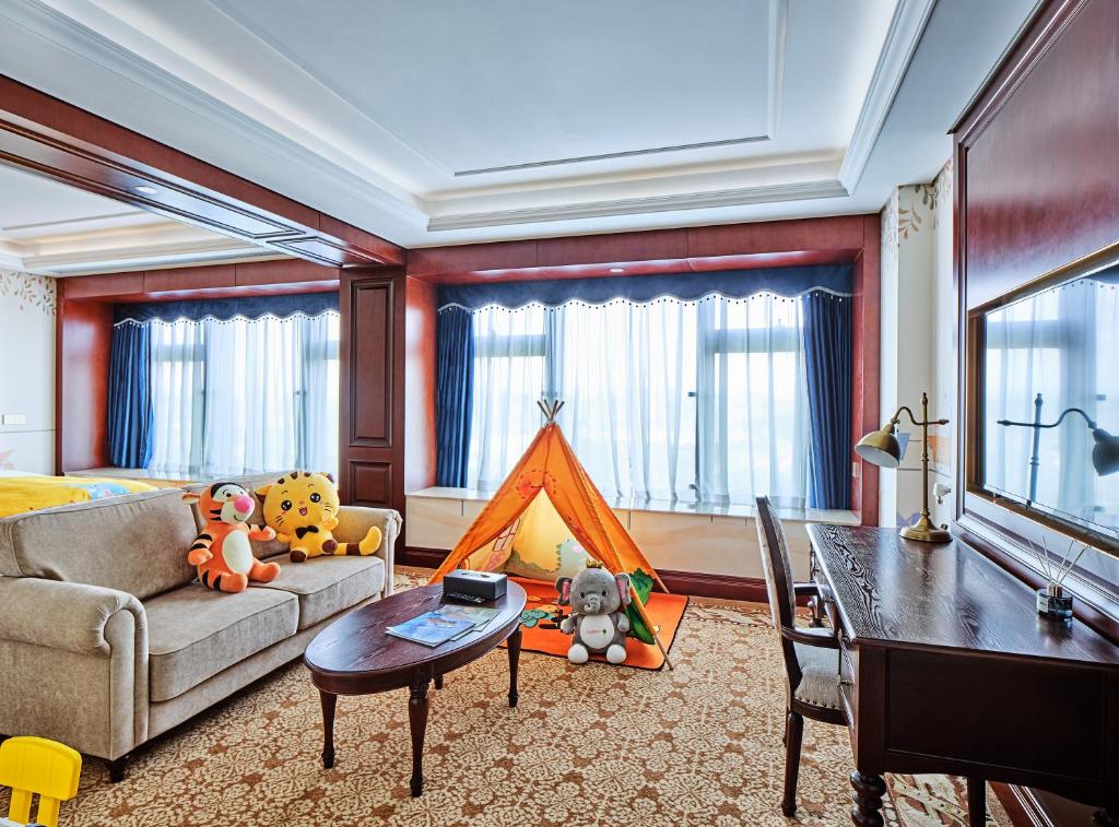 Posezení v ubytování Guangming CIMC Executive Hotel Shenzhen
