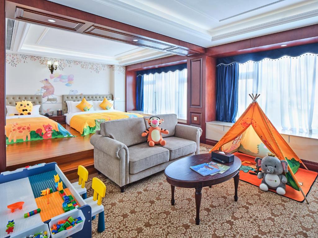 Posezení v ubytování Guangming CIMC Executive Hotel Shenzhen