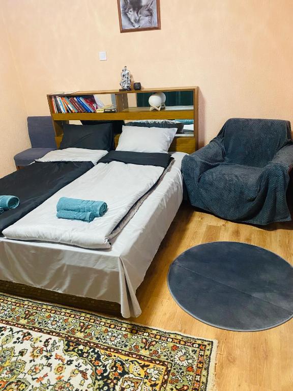 Postel nebo postele na pokoji v ubytování Апартамент за гости Байрактарова