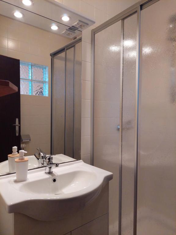 Kúpeľňa v ubytovaní Pension Welserhof