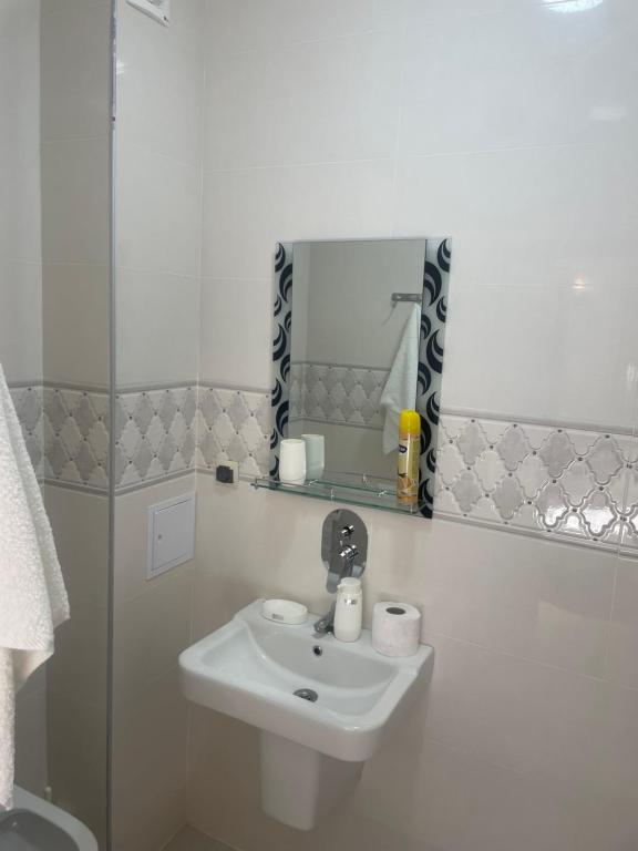 Koupelna v ubytování Amfitrita Hotel Ureki