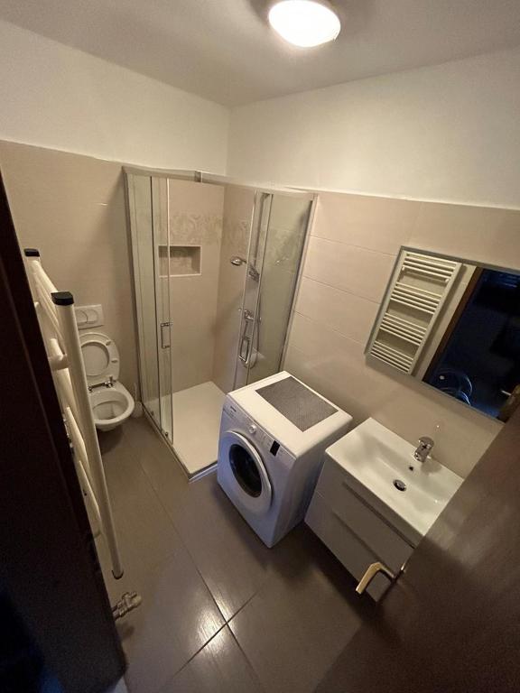 Koupelna v ubytování Apartments Dino