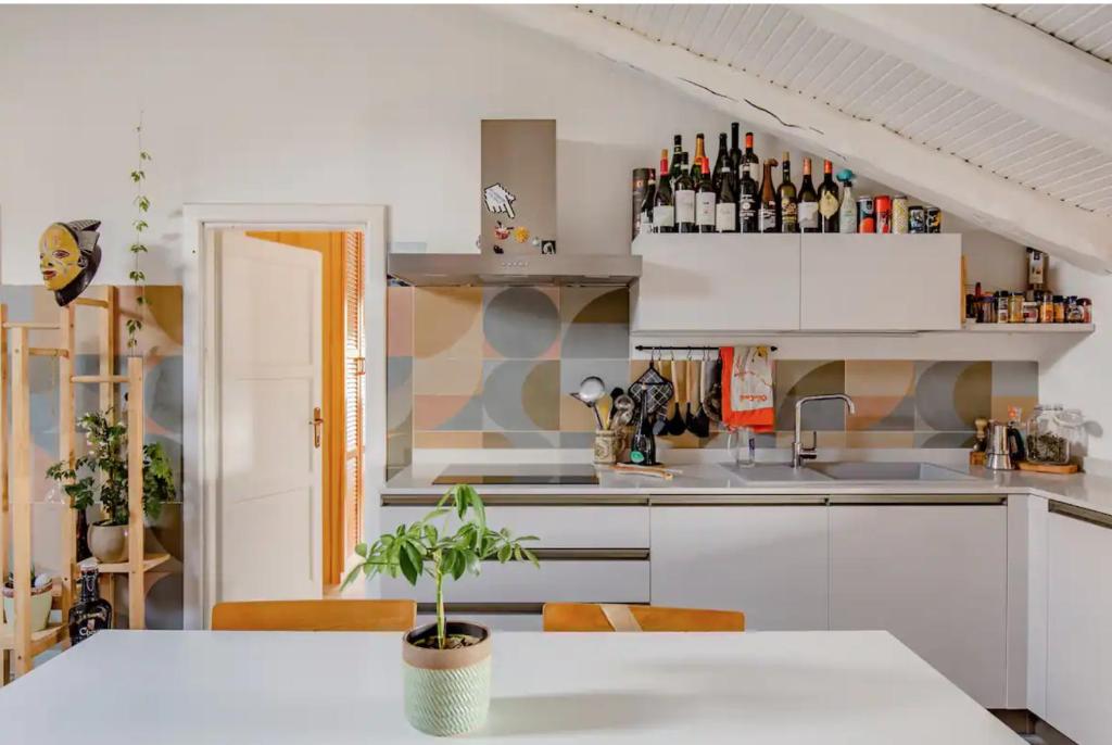 Köök või kööginurk majutusasutuses BOHO HOUSE