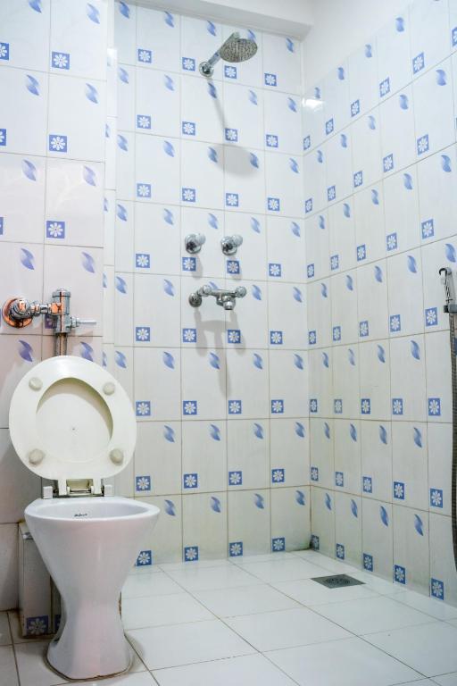 Koupelna v ubytování Hotel Namtso