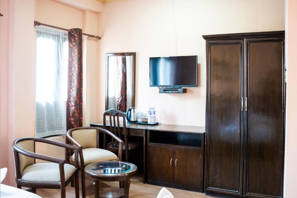 TV a/nebo společenská místnost v ubytování Hotel Namtso