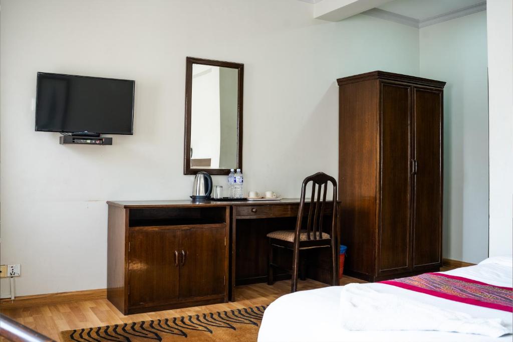TV a/nebo společenská místnost v ubytování Hotel Namtso