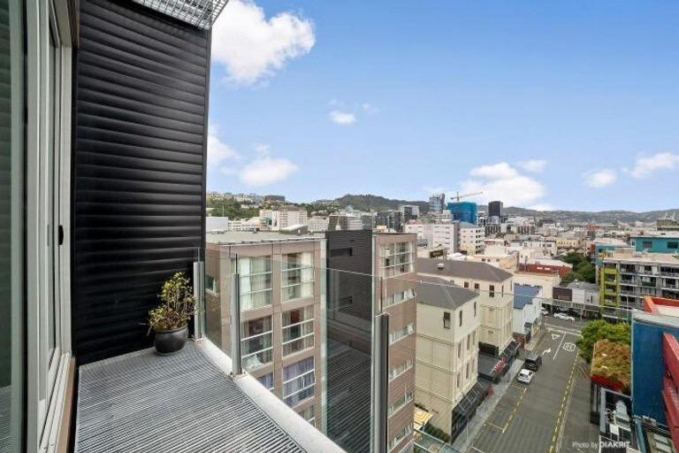 an apartment balcony with a view of a city at Boutique Hotel Complex Apartment with Hot Tub, Pool & Gym in Wellington