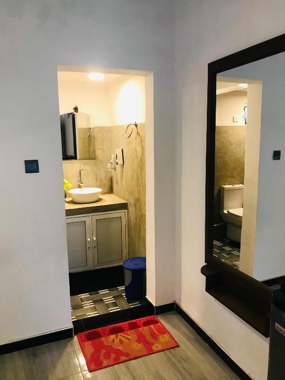 Koupelna v ubytování Cinnamon Homestay ella