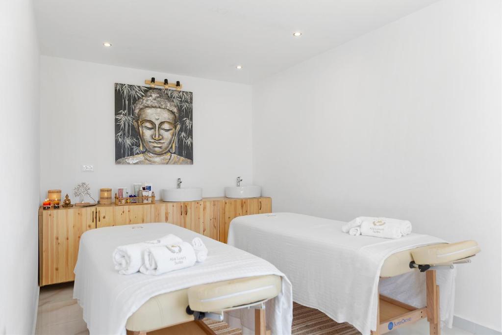 Lázně a/nebo wellness v ubytování Alia Beachfront Suites and Spa