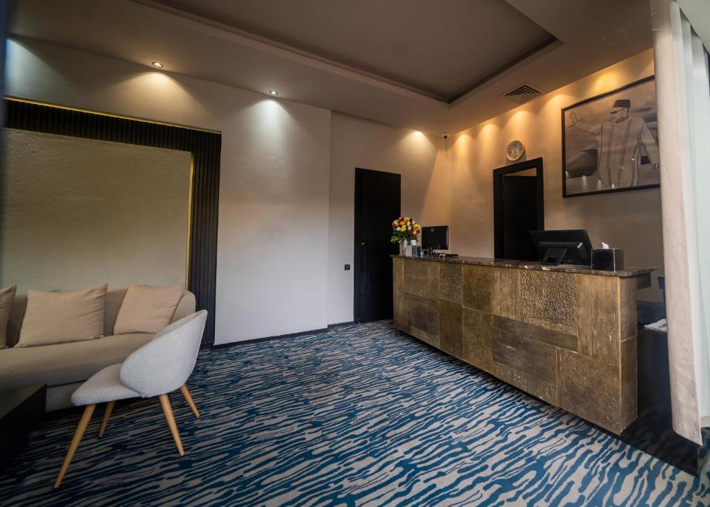 Kuchyň nebo kuchyňský kout v ubytování Hotel Le Rocher Marrakech