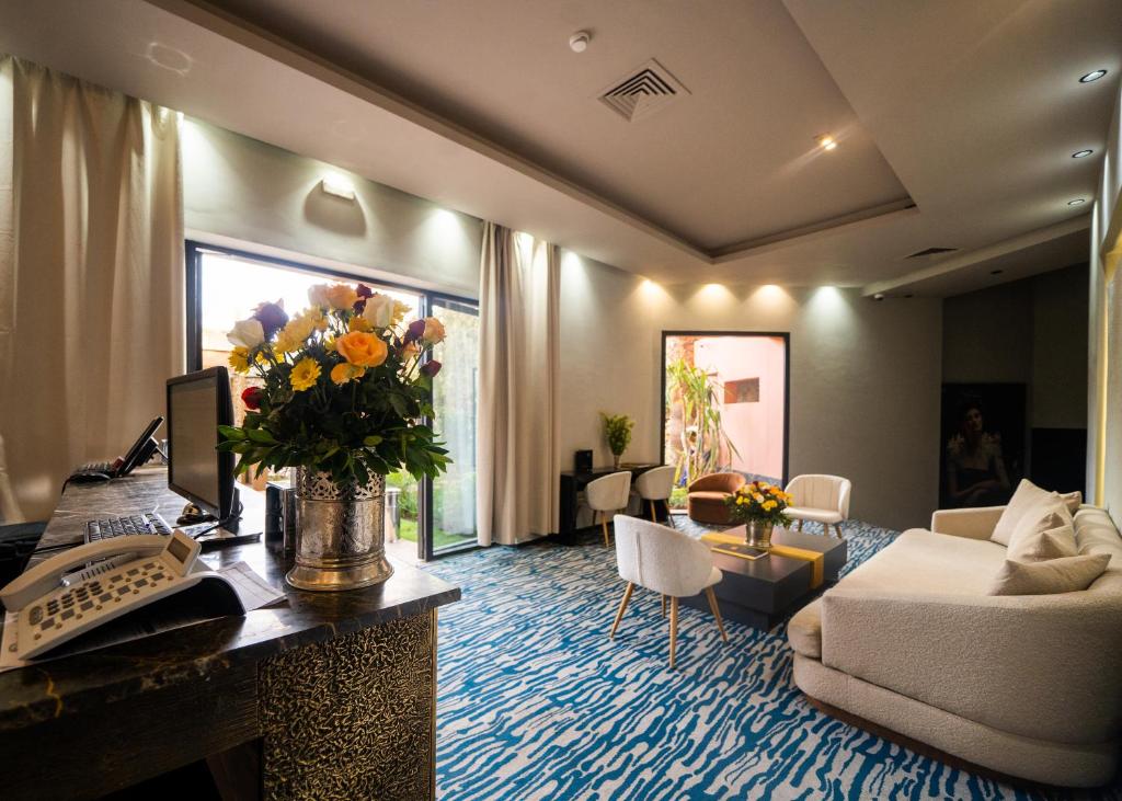 Posezení v ubytování Hotel Le Rocher Marrakech