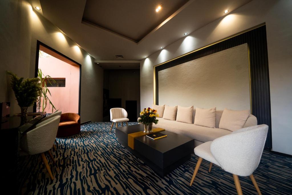Posezení v ubytování Hotel Le Rocher Marrakech