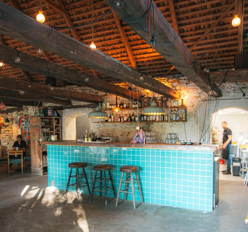 Lounge nebo bar v ubytování Grå Gåsen