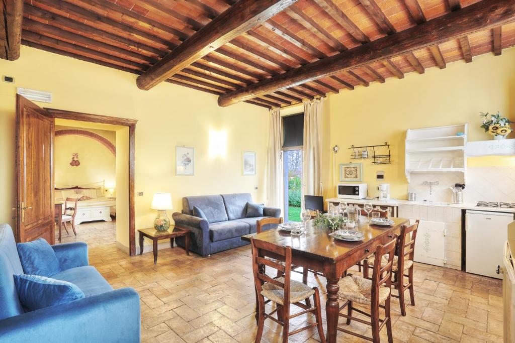 Kuchyň nebo kuchyňský kout v ubytování Podere Il Belvedere su Cortona