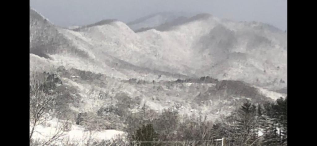산 경관 또는 빌라에서 바라본 산 전망