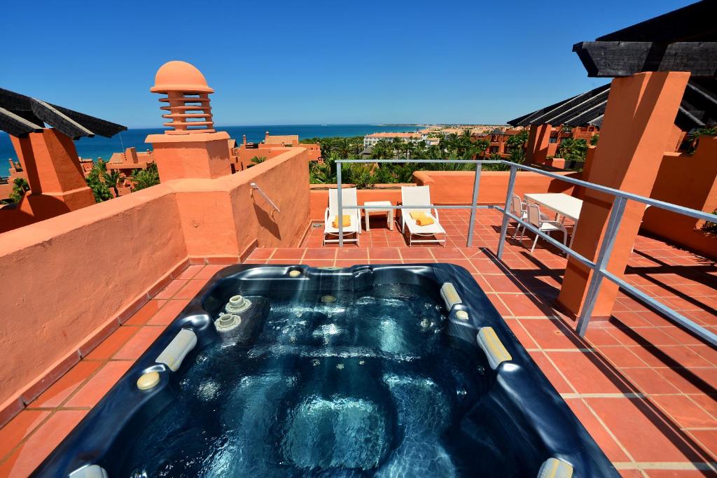 Balkón alebo terasa v ubytovaní Aparthotel Novo Resort