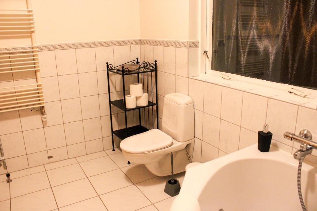 Koupelna v ubytování Aurora Guesthouse