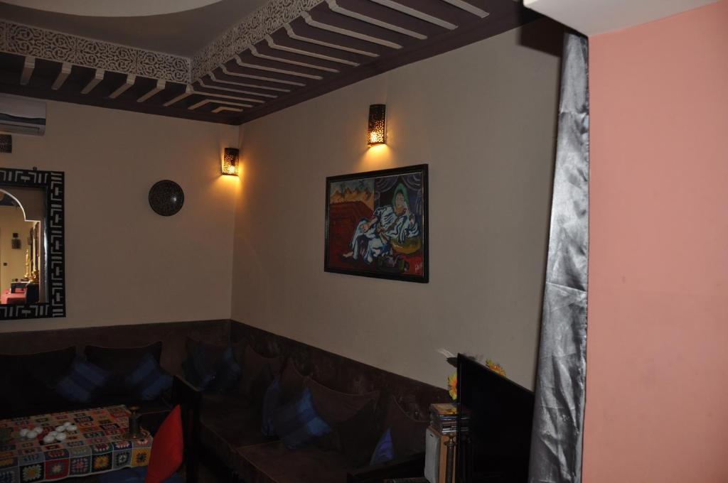 Posezení v ubytování Riad des Etoiles