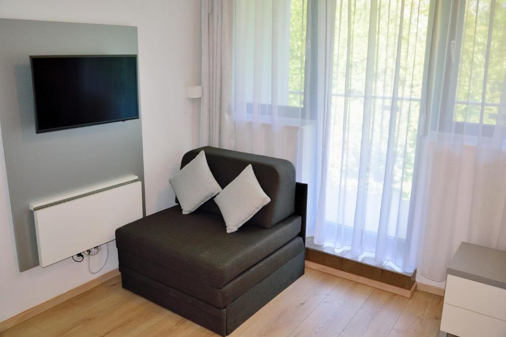 Televízia a/alebo spoločenská miestnosť v ubytovaní Zamárdi TOK