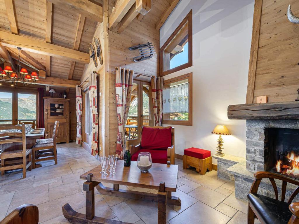 Кът за сядане в Chalet Courchevel 1550, 6 pièces, 8 personnes - FR-1-562-44