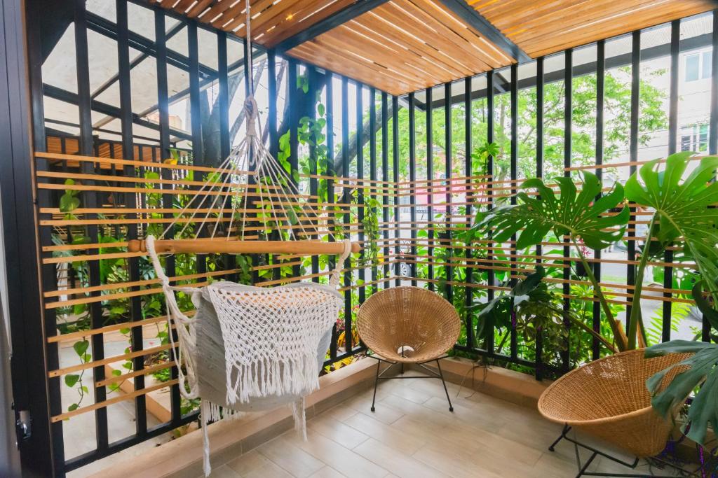 Balkón nebo terasa v ubytování La Casona Hotel Boutique