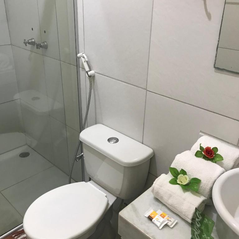 Koupelna v ubytování Hotel Pousada Latitude
