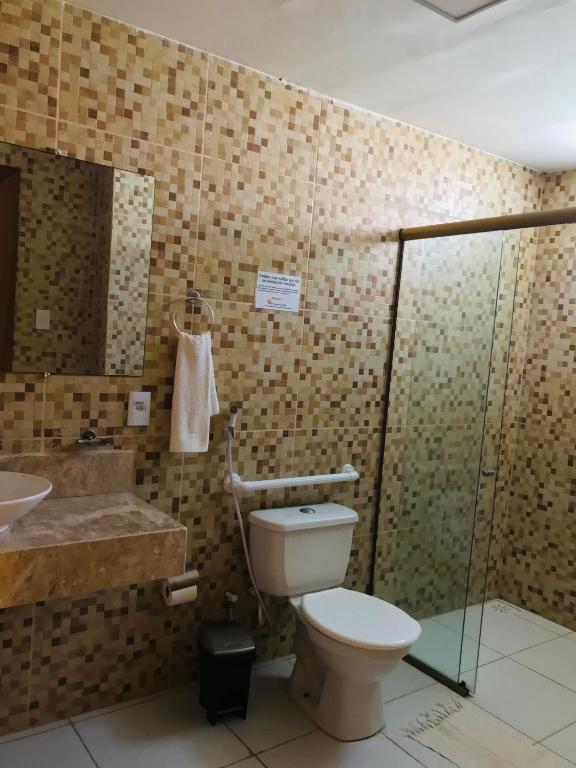 Koupelna v ubytování Hotel Pousada Latitude