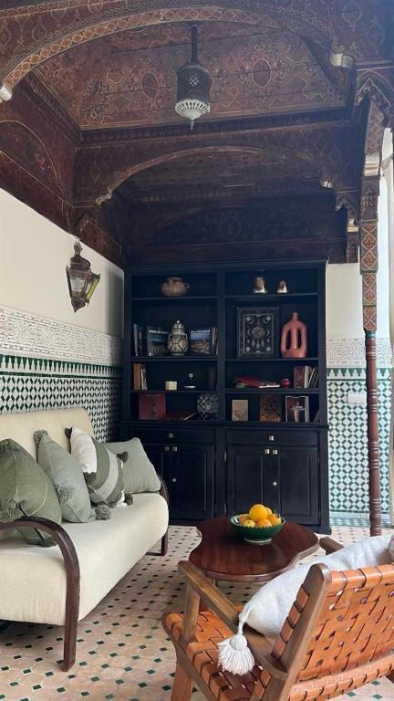 Istumisnurk majutusasutuses Riad Afous