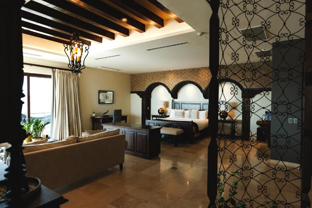 Гостиная зона в Orchid House Baja