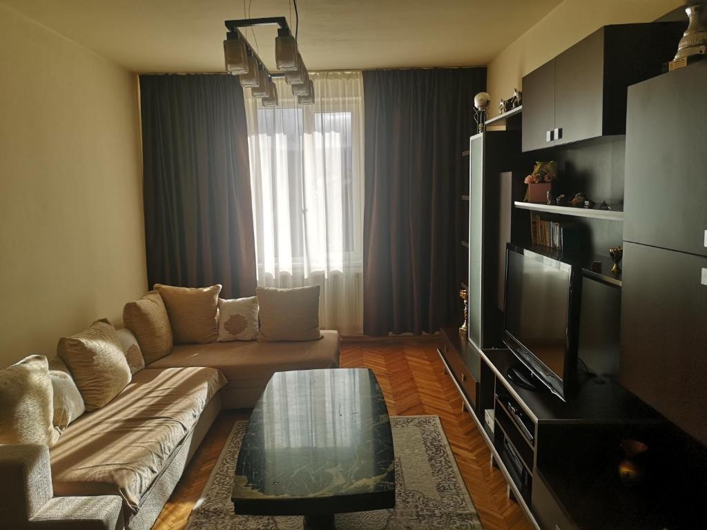 Χώρος καθιστικού στο Apartament Florimont