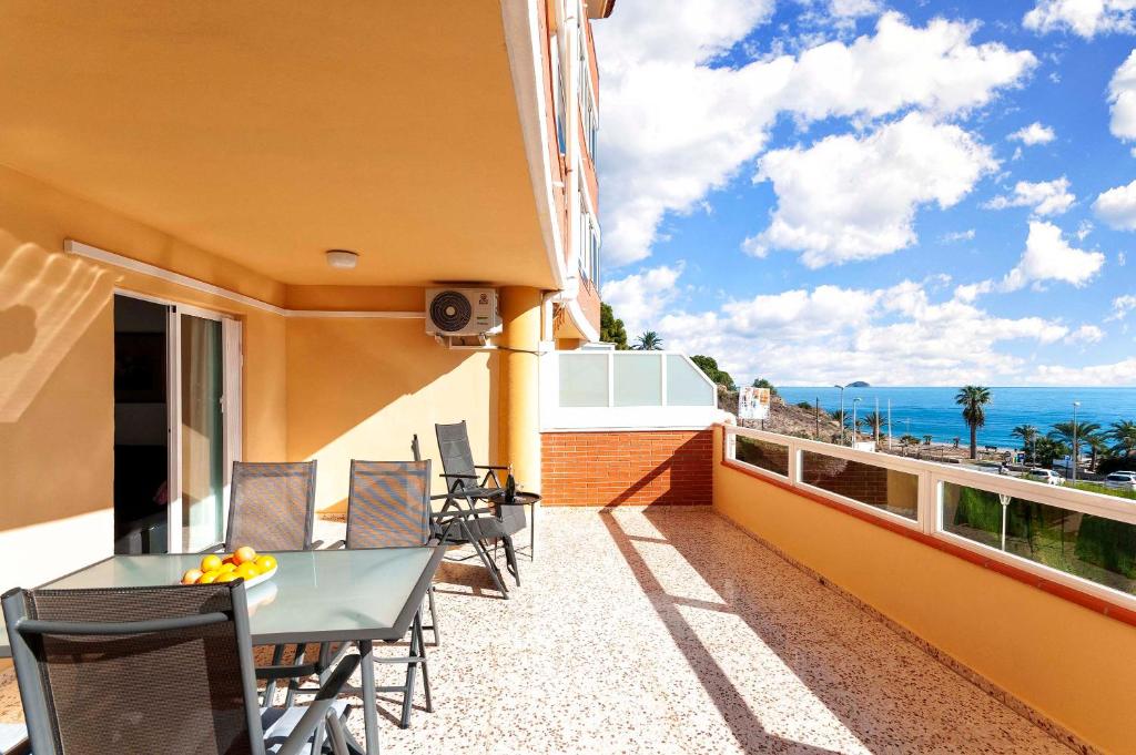 Balkón nebo terasa v ubytování PRIMERA LINEA, GRAN TERRAZA, MARAVILLOSAS VISTAS, ALTO standing