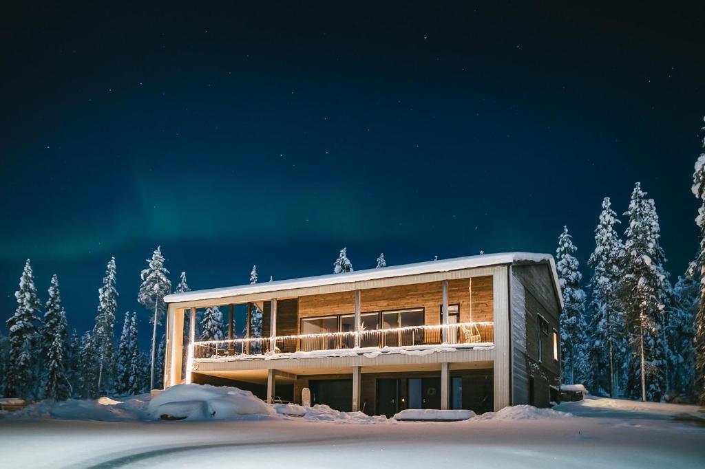 Villa Arctic Circle v zimě